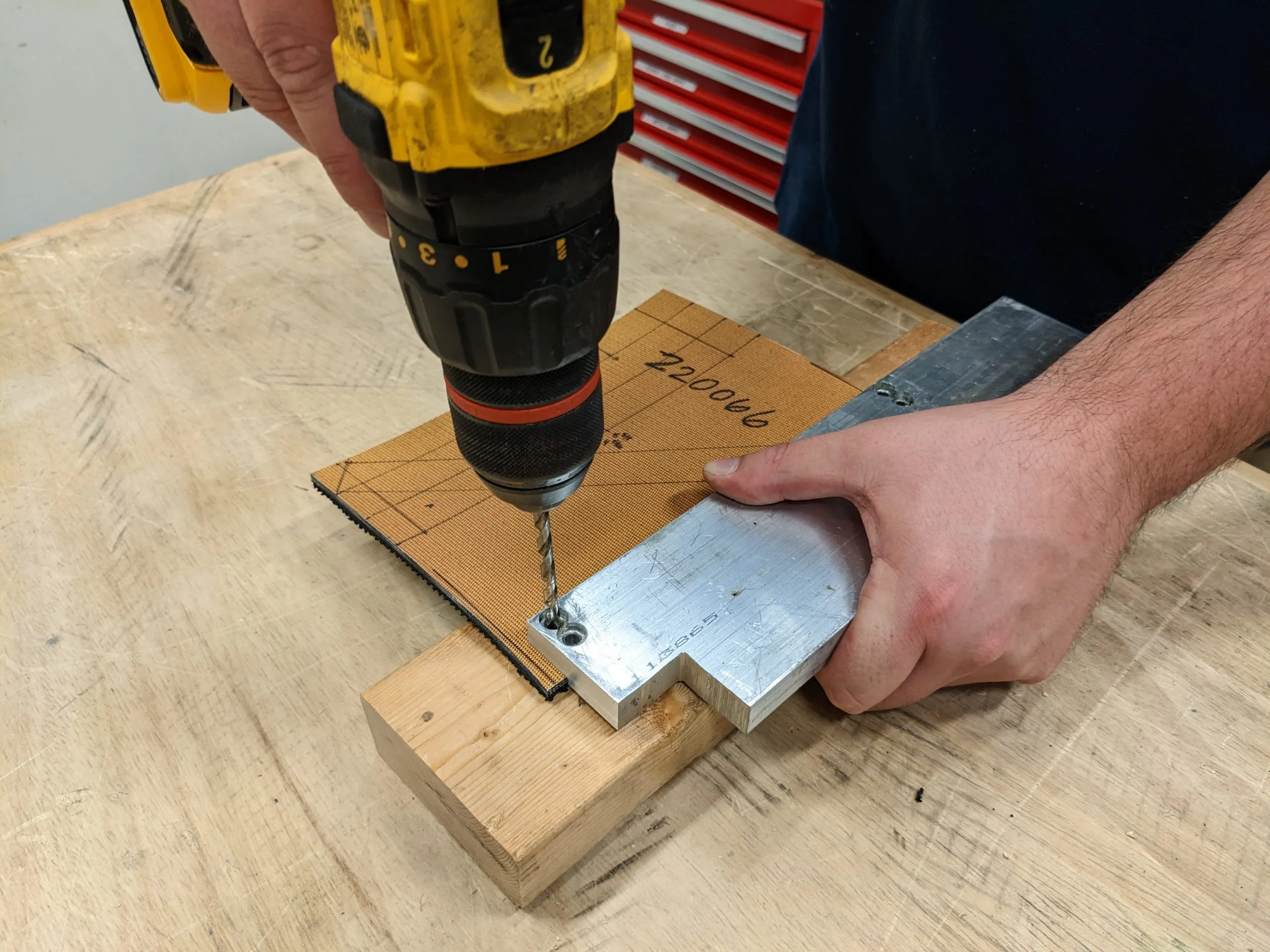 Drilling using the jig