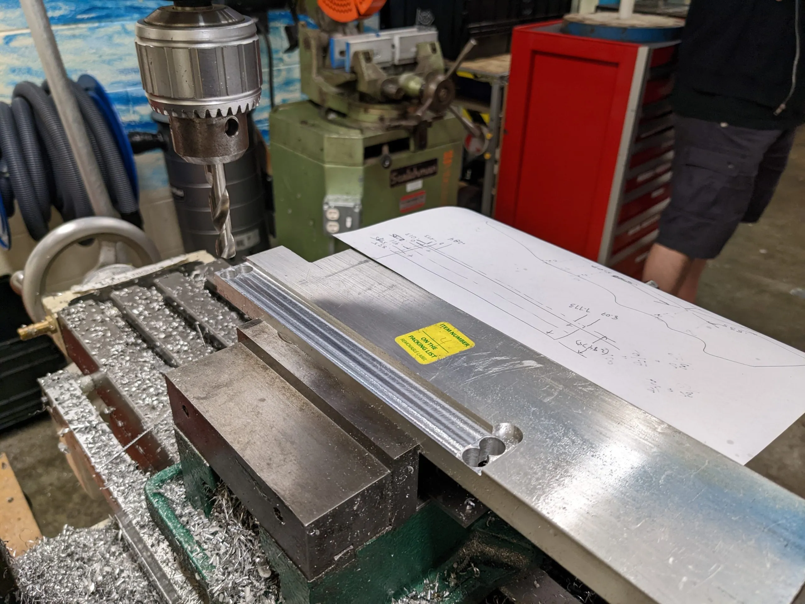 Machining the jig features