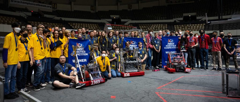 First robotics district hot sale competition